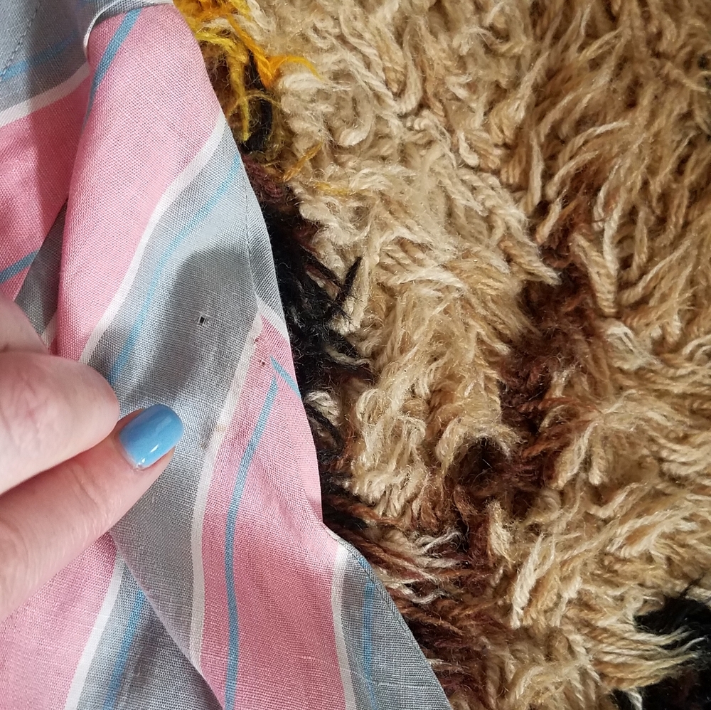 1940s 40s Betty Barklay Chevron Dress S/M - Picture 10 of 10